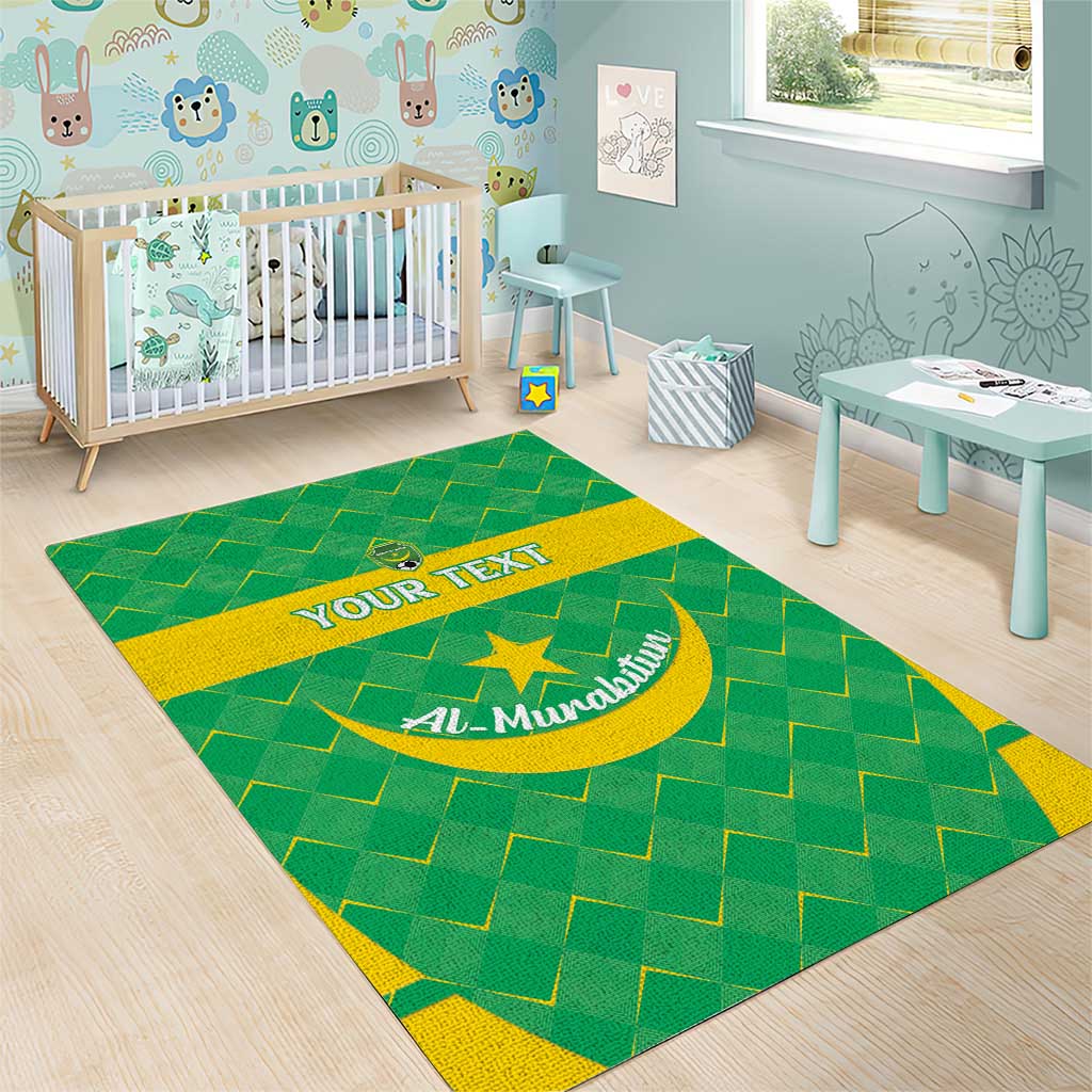 Custom Mauritania Beach Soccer 2025 Area Rug Allez Al-Murabitun LT15