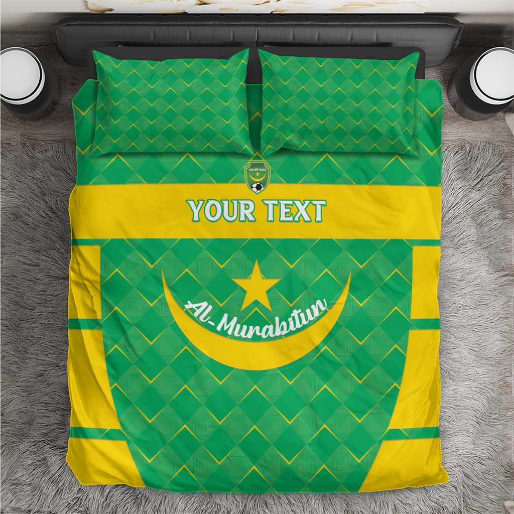 Custom Mauritania Beach Soccer 2025 Bedding Set Allez Al-Murabitun LT15