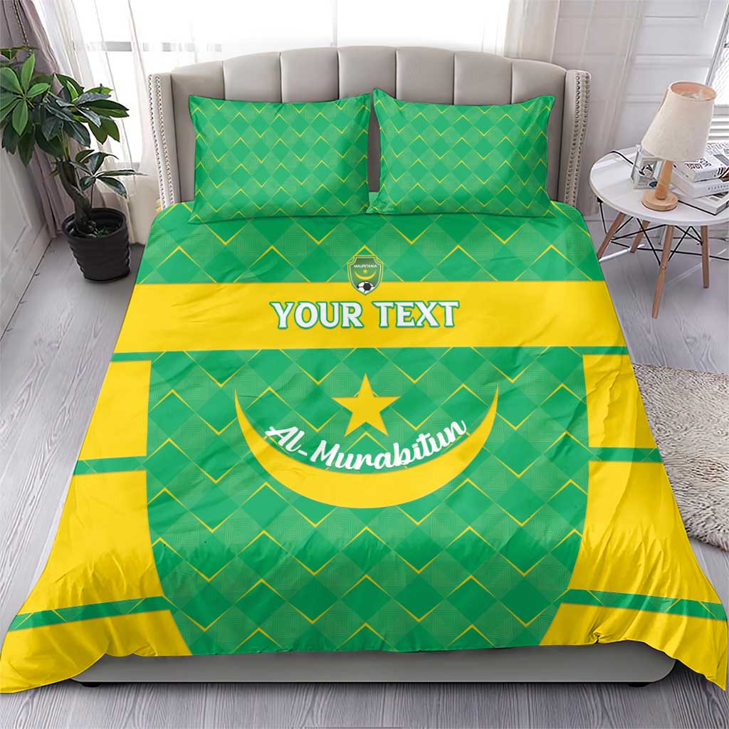 Custom Mauritania Beach Soccer 2025 Bedding Set Allez Al-Murabitun LT15