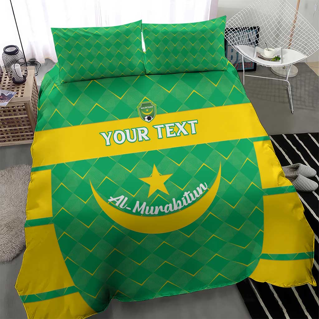 Custom Mauritania Beach Soccer 2025 Bedding Set Allez Al-Murabitun LT15