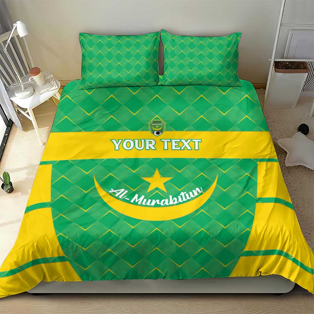 Custom Mauritania Beach Soccer 2025 Bedding Set Allez Al-Murabitun LT15
