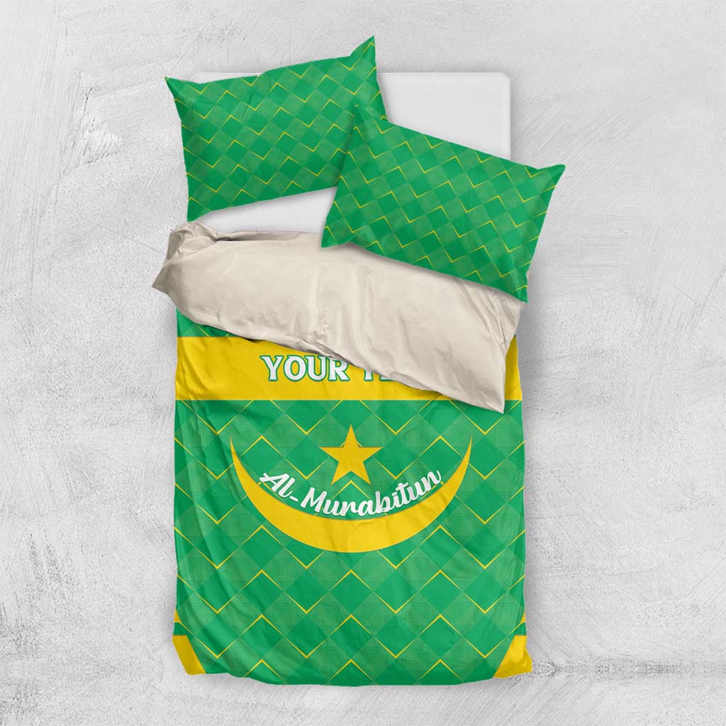 Custom Mauritania Beach Soccer 2025 Bedding Set Allez Al-Murabitun LT15
