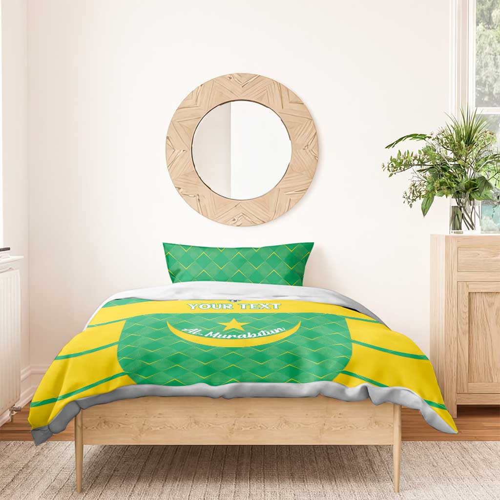 Custom Mauritania Beach Soccer 2025 Bedding Set Allez Al-Murabitun LT15