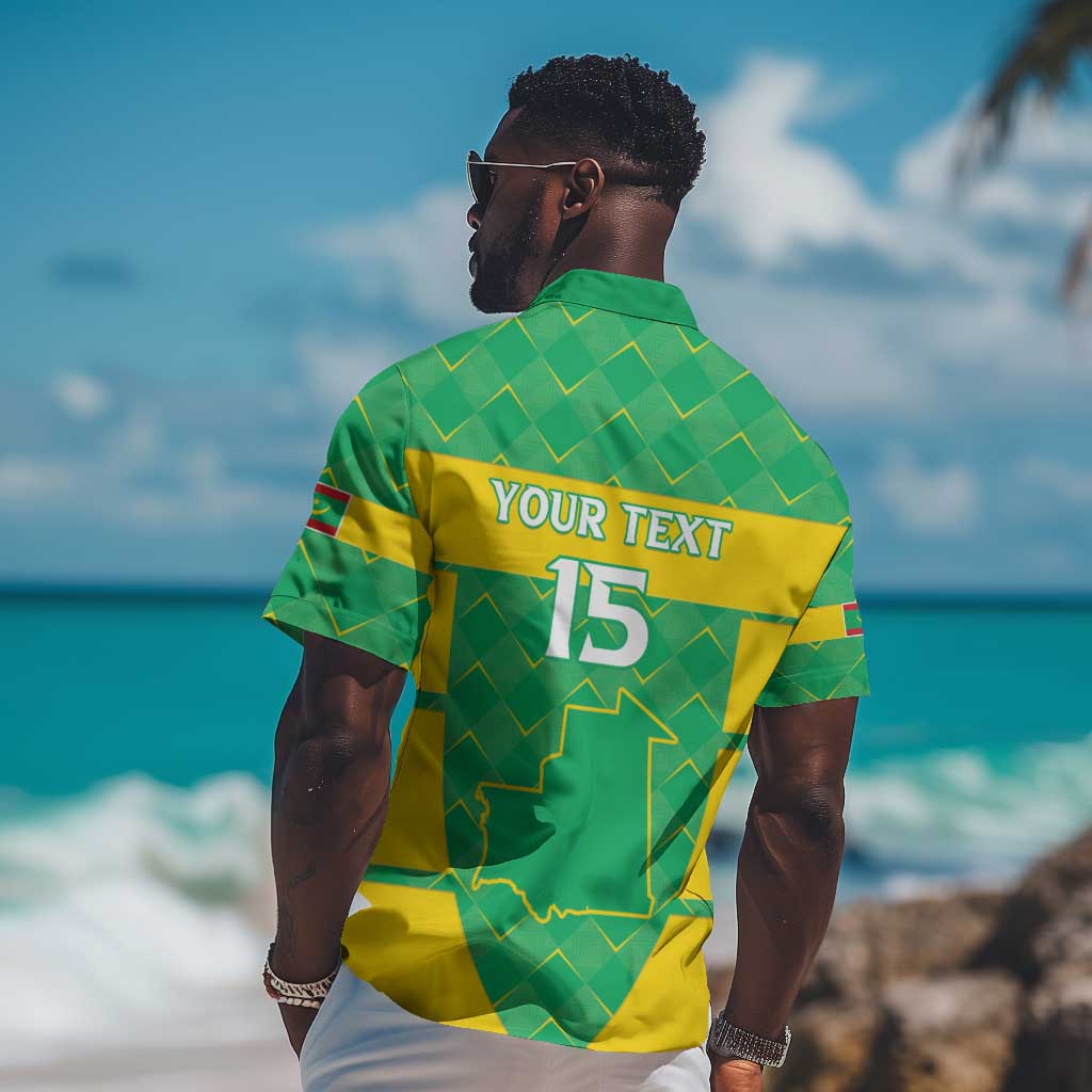 Custom Mauritania Beach Soccer 2025 Hawaiian Shirt Allez Al-Murabitun LT15