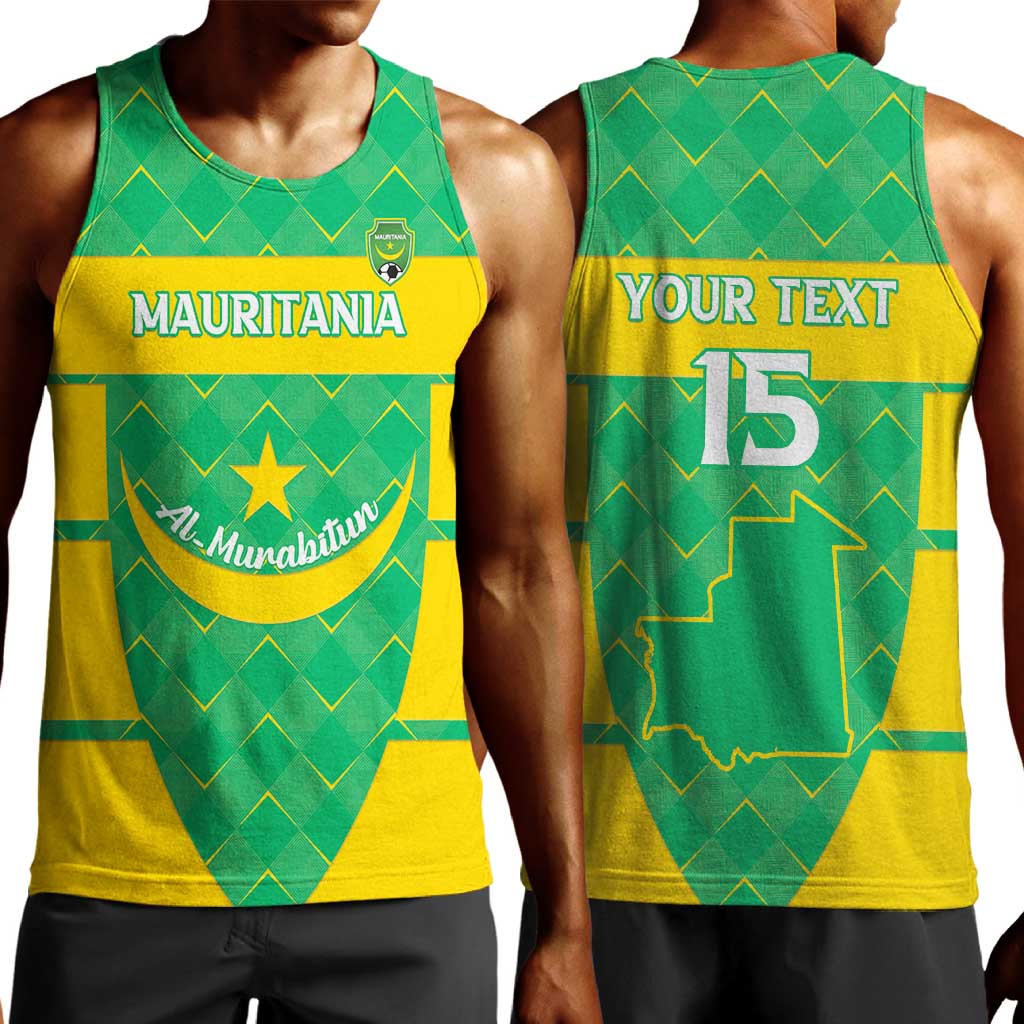 Custom Mauritania Beach Soccer 2025 Men Tank Top Allez Al-Murabitun LT15