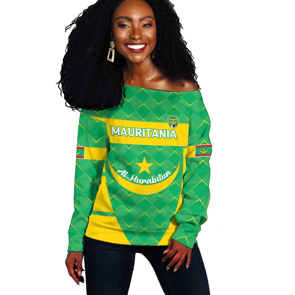 Custom Mauritania Beach Soccer 2025 Off Shoulder Sweater Allez Al-Murabitun LT15