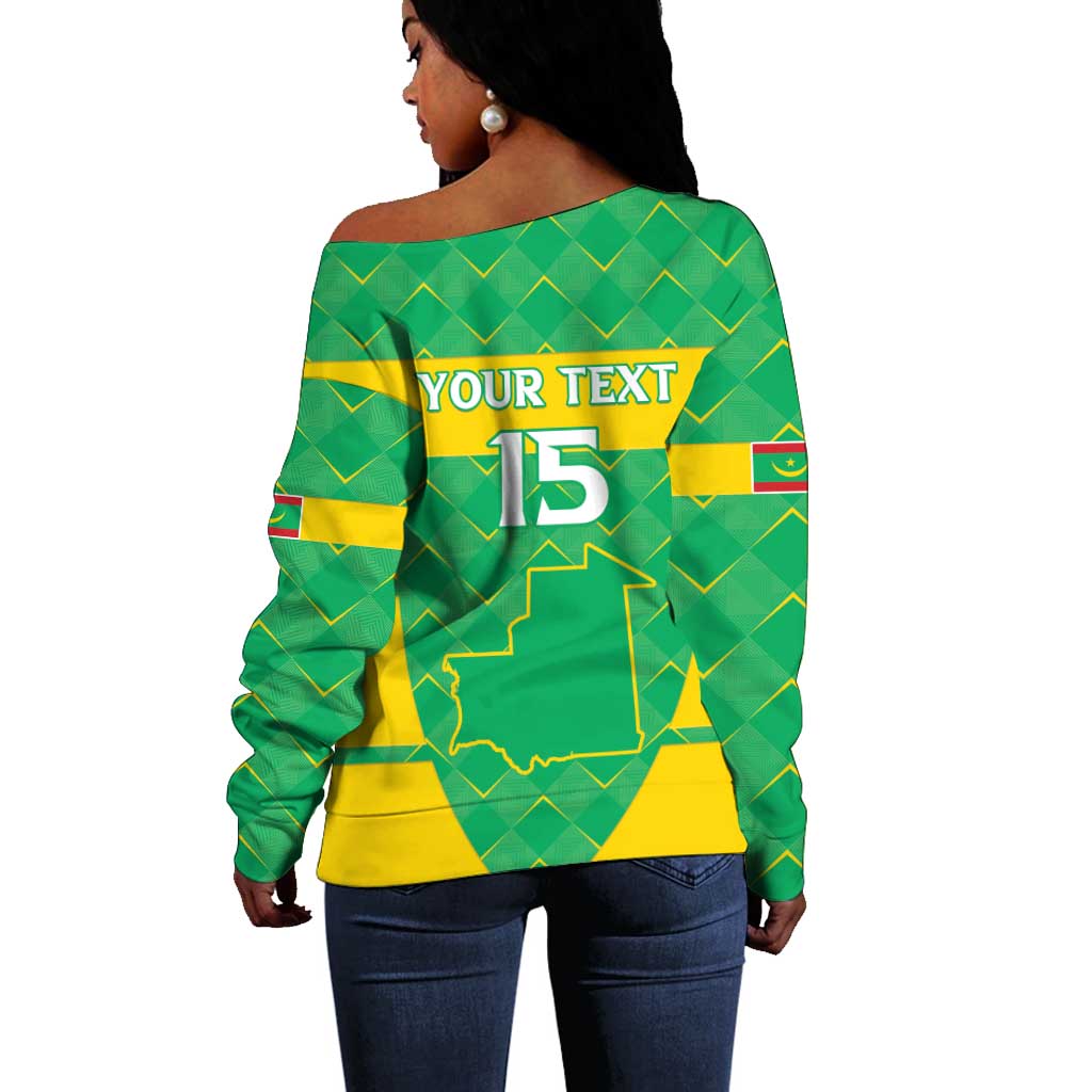 Custom Mauritania Beach Soccer 2025 Off Shoulder Sweater Allez Al-Murabitun LT15