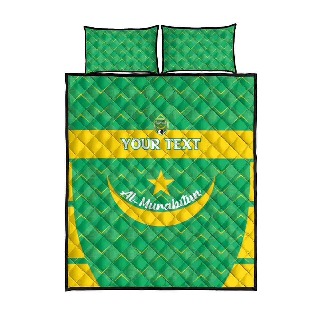 Custom Mauritania Beach Soccer 2025 Quilt Bed Set Allez Al-Murabitun LT15