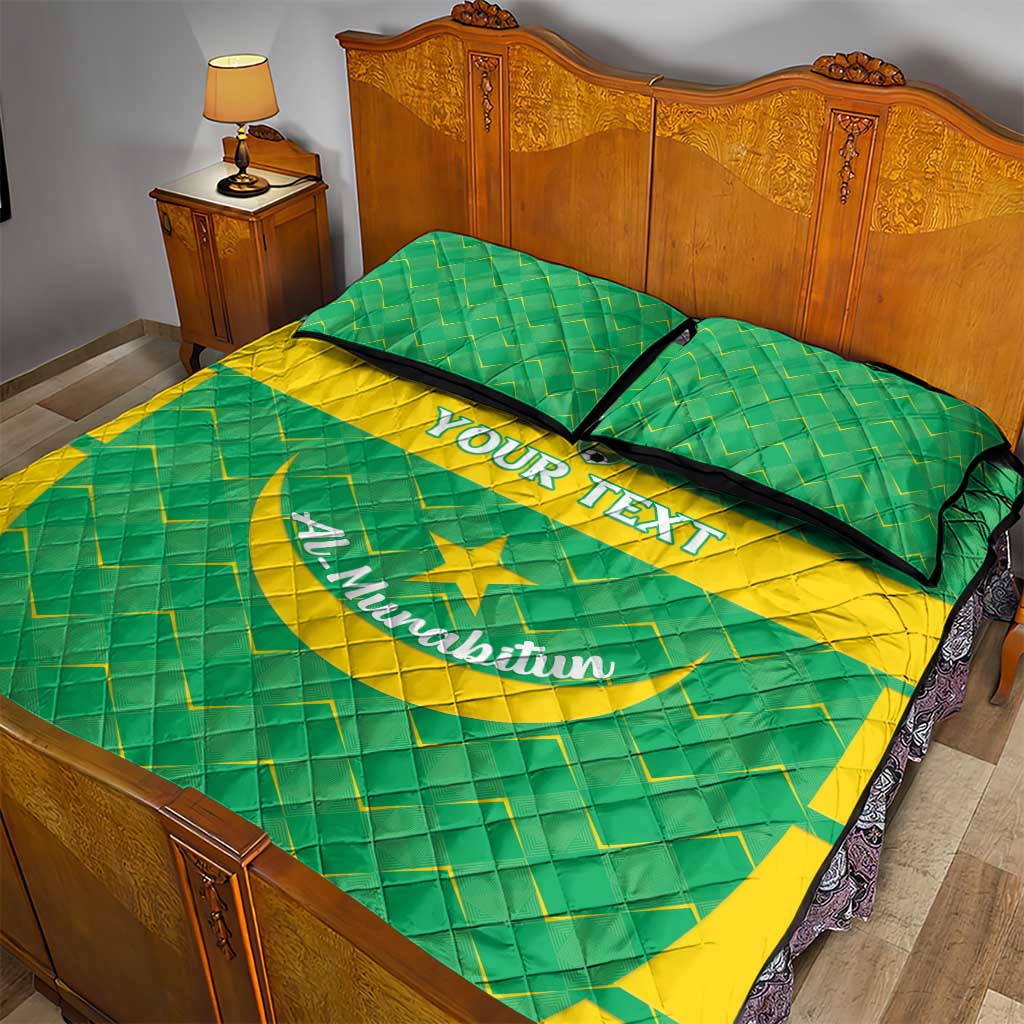 Custom Mauritania Beach Soccer 2025 Quilt Bed Set Allez Al-Murabitun LT15