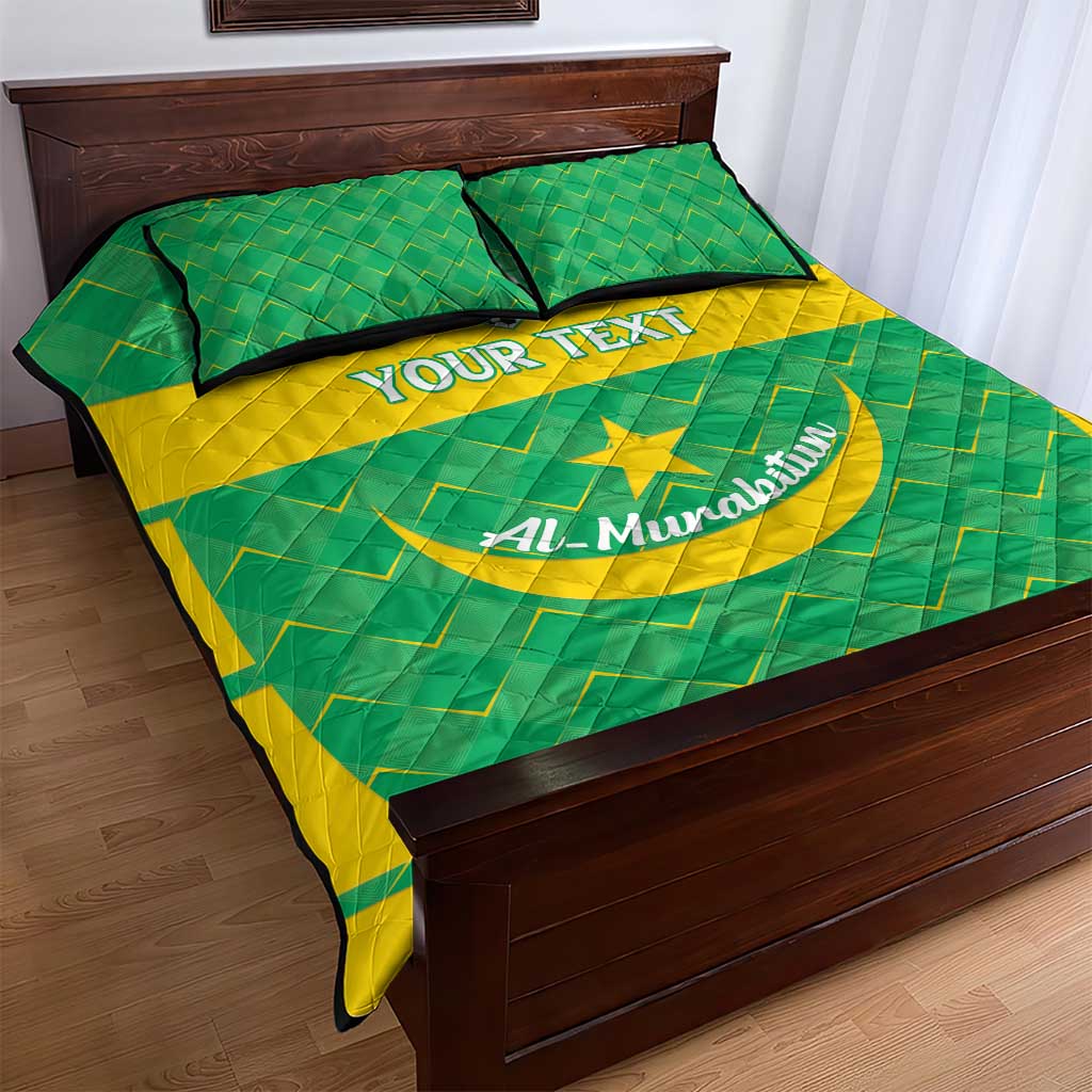 Custom Mauritania Beach Soccer 2025 Quilt Bed Set Allez Al-Murabitun LT15