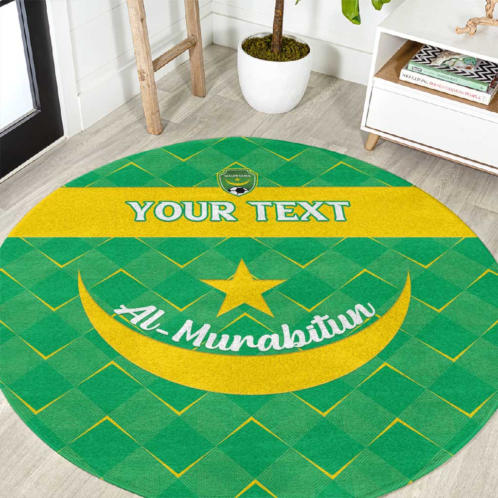 Custom Mauritania Beach Soccer 2025 Round Carpet Allez Al-Murabitun LT15