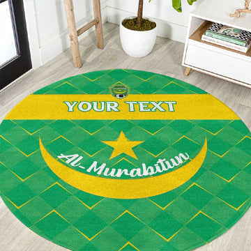 Custom Mauritania Beach Soccer 2025 Round Carpet Allez Al-Murabitun LT15