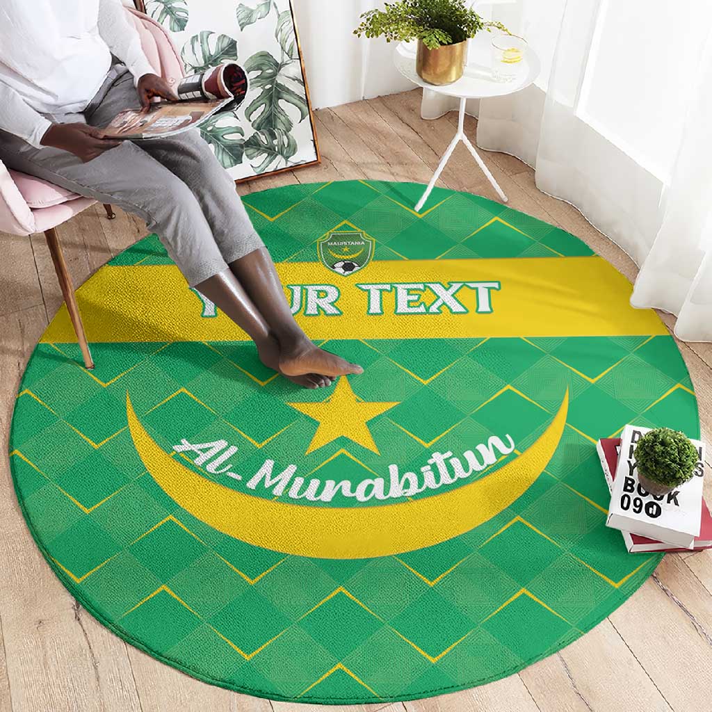 Custom Mauritania Beach Soccer 2025 Round Carpet Allez Al-Murabitun LT15
