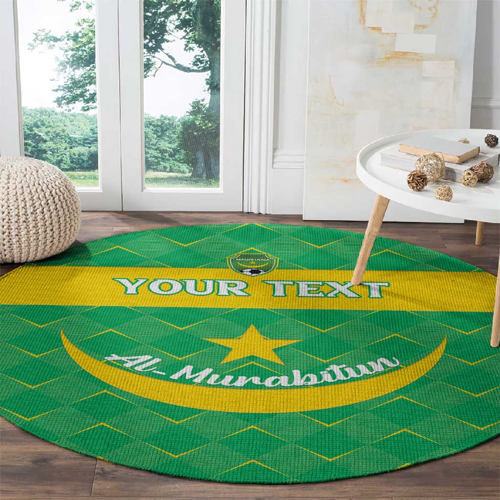 Custom Mauritania Beach Soccer 2025 Round Carpet Allez Al-Murabitun LT15