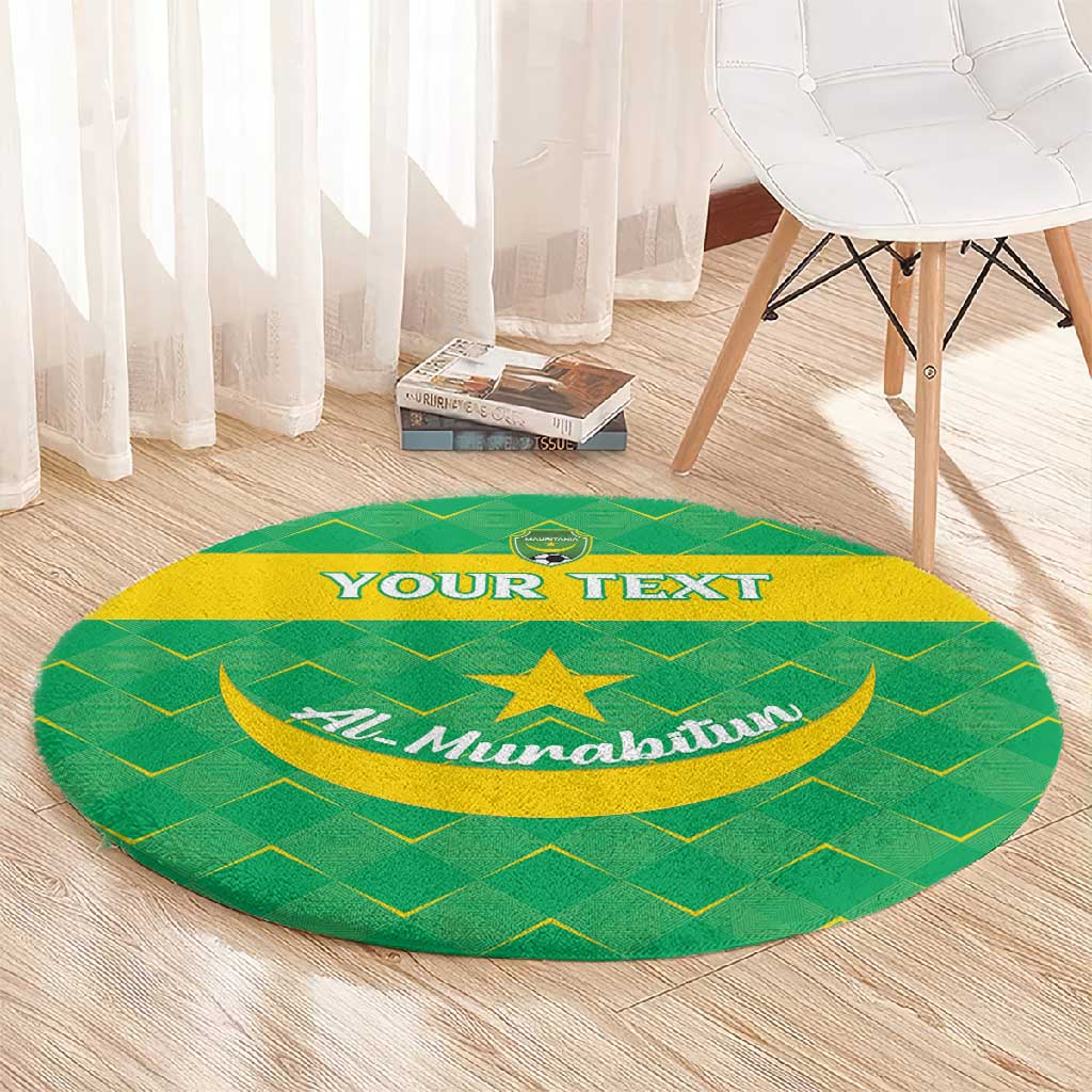 Custom Mauritania Beach Soccer 2025 Round Carpet Allez Al-Murabitun LT15