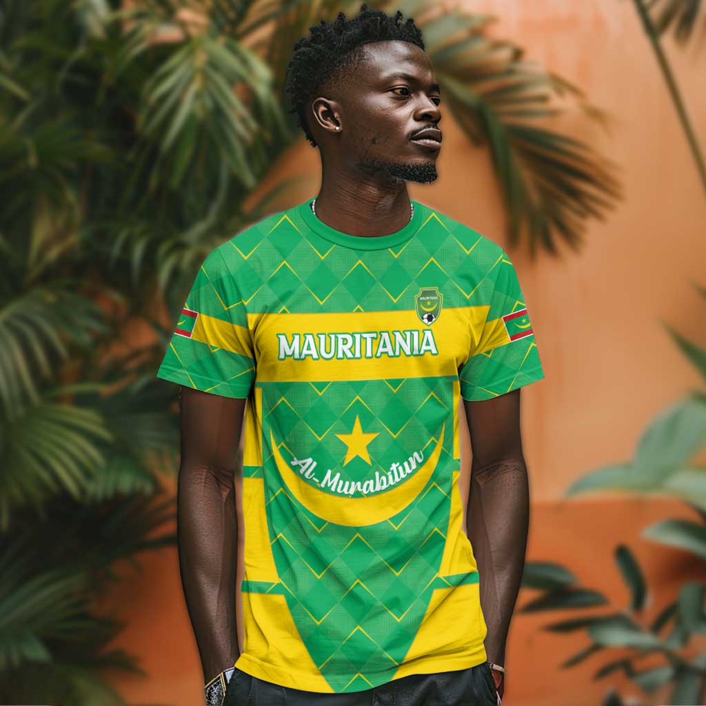 Custom Mauritania Beach Soccer 2025 T shirt Allez Al-Murabitun LT15