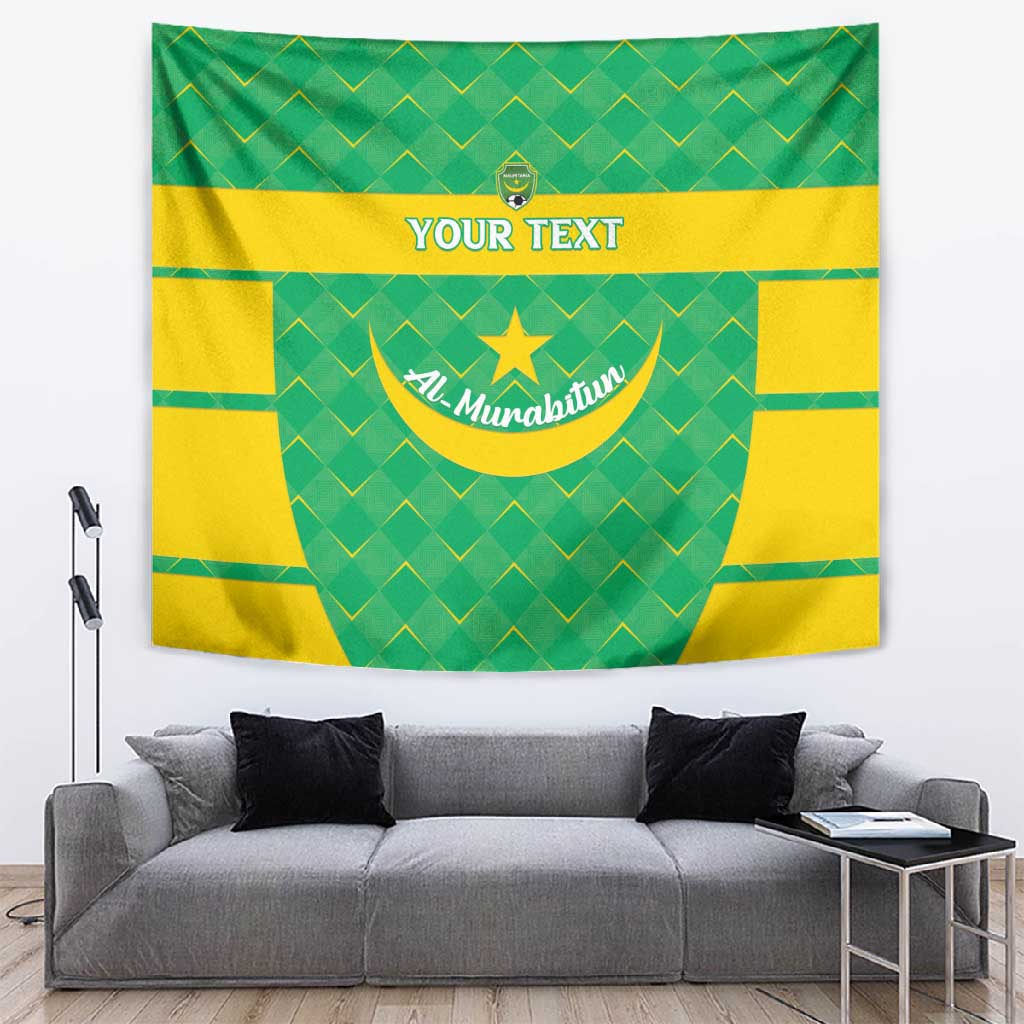 Custom Mauritania Beach Soccer 2025 Tapestry Allez Al-Murabitun LT15