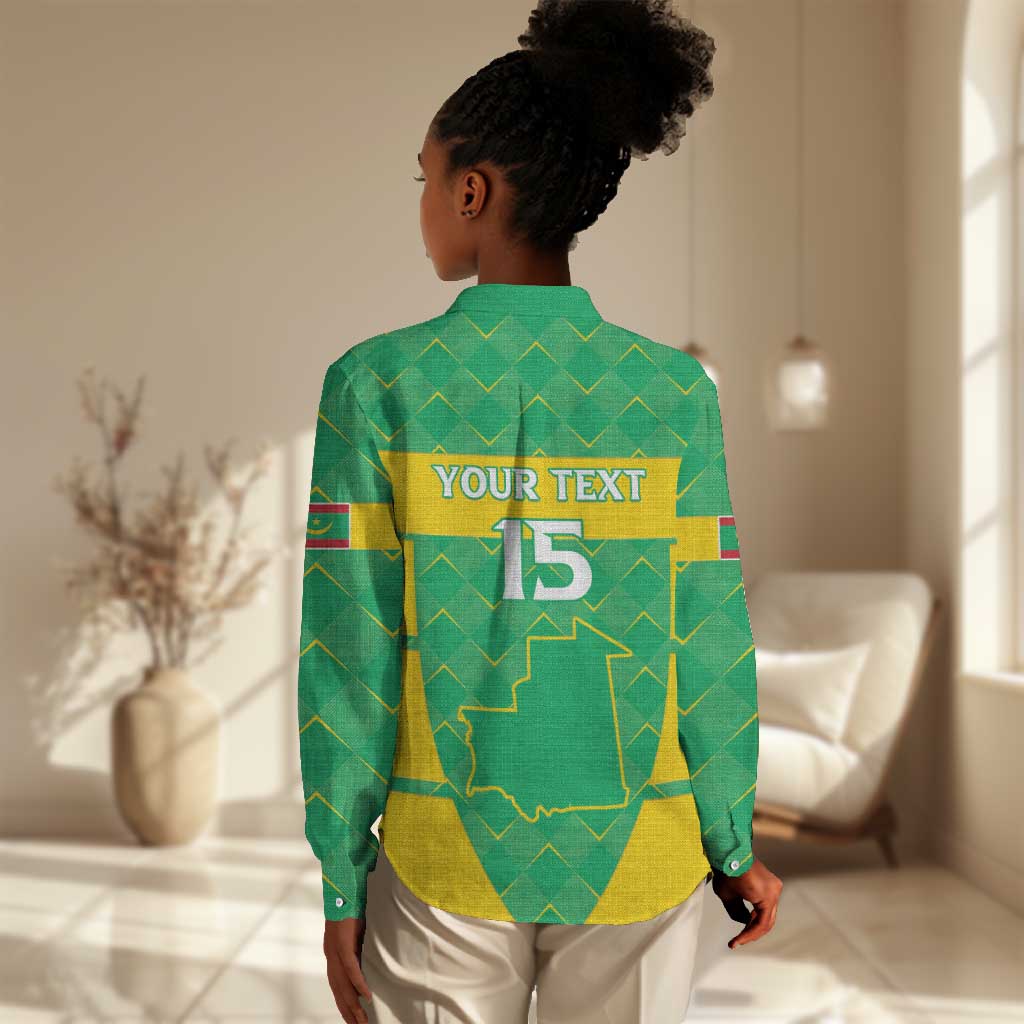 Custom Mauritania Beach Soccer 2025 Women Casual Shirt Allez Al-Murabitun LT15