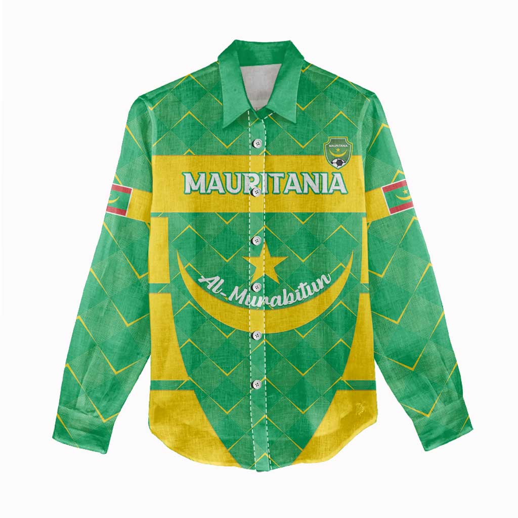 Custom Mauritania Beach Soccer 2025 Women Casual Shirt Allez Al-Murabitun LT15