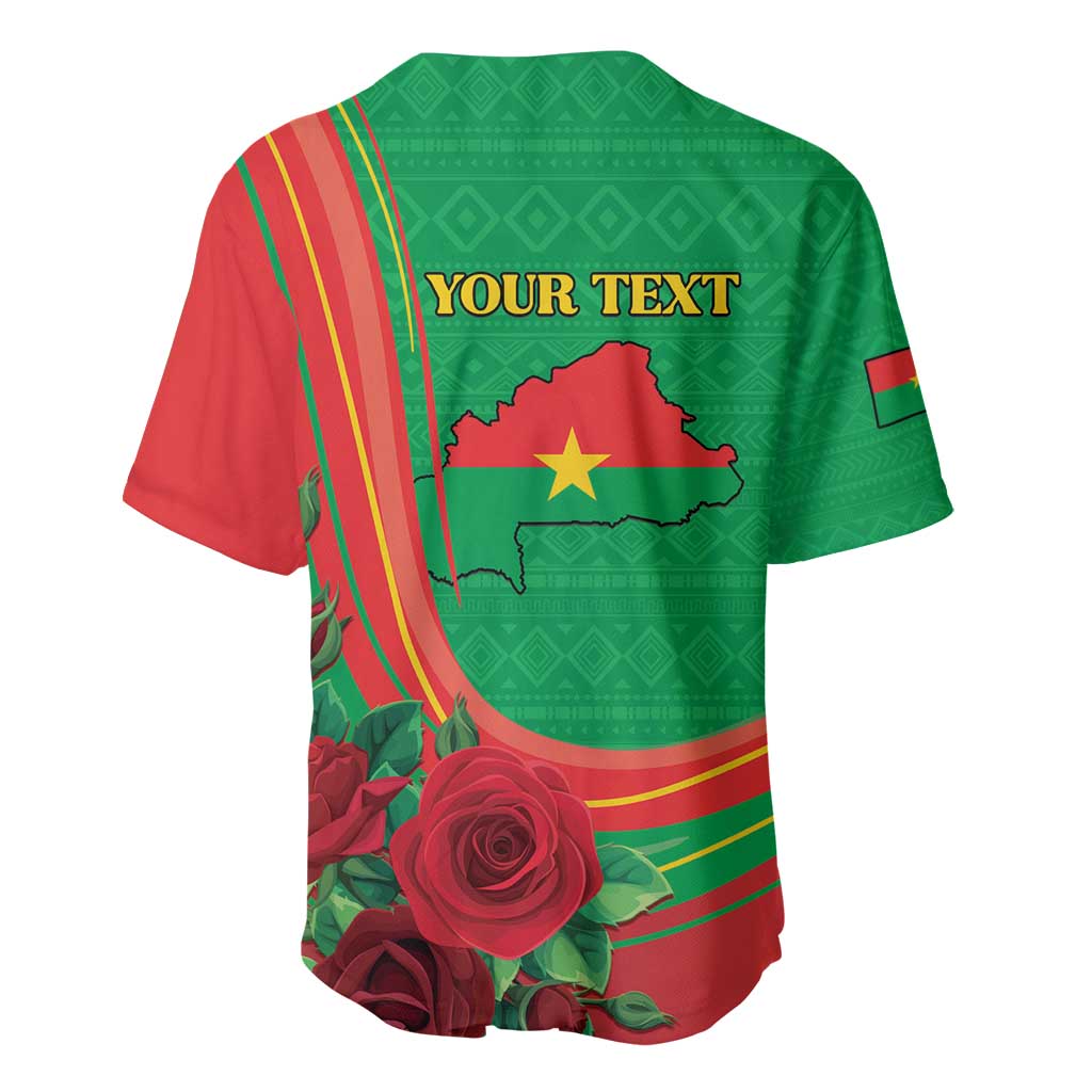 Personalised Burkina Faso Independence Day Baseball Jersey Coat Of Arms African Pattern LT15