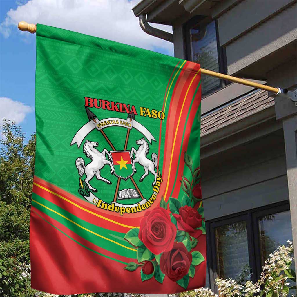 Burkina Faso Independence Day Garden Flag Coat Of Arms African Pattern LT15