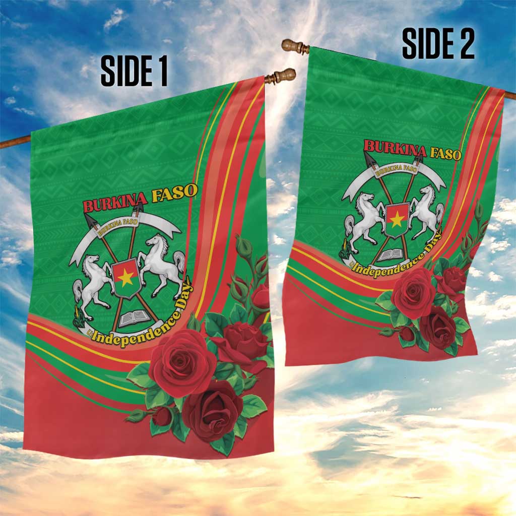 Burkina Faso Independence Day Garden Flag Coat Of Arms African Pattern LT15
