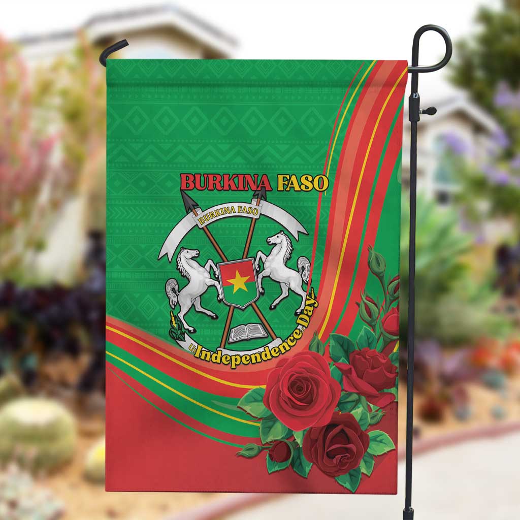 Burkina Faso Independence Day Garden Flag Coat Of Arms African Pattern LT15