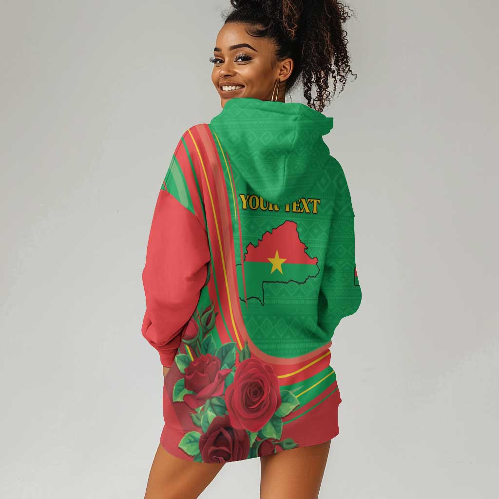 Personalised Burkina Faso Independence Day Hoodie Dress Coat Of Arms African Pattern LT15
