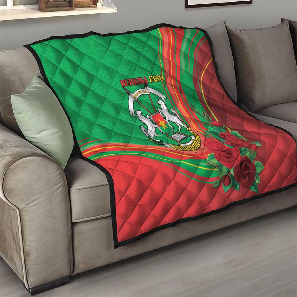 Burkina Faso Independence Day Quilt Coat Of Arms African Pattern LT15