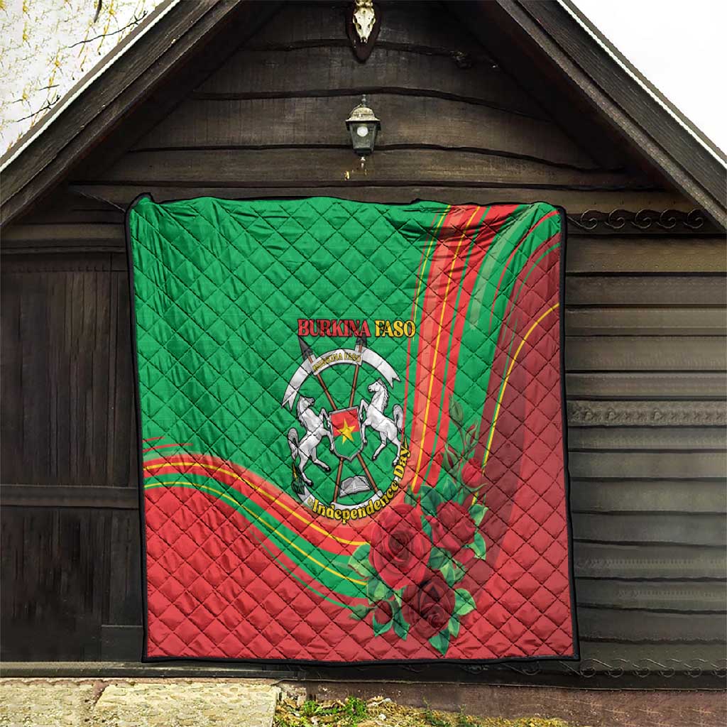 Burkina Faso Independence Day Quilt Coat Of Arms African Pattern LT15