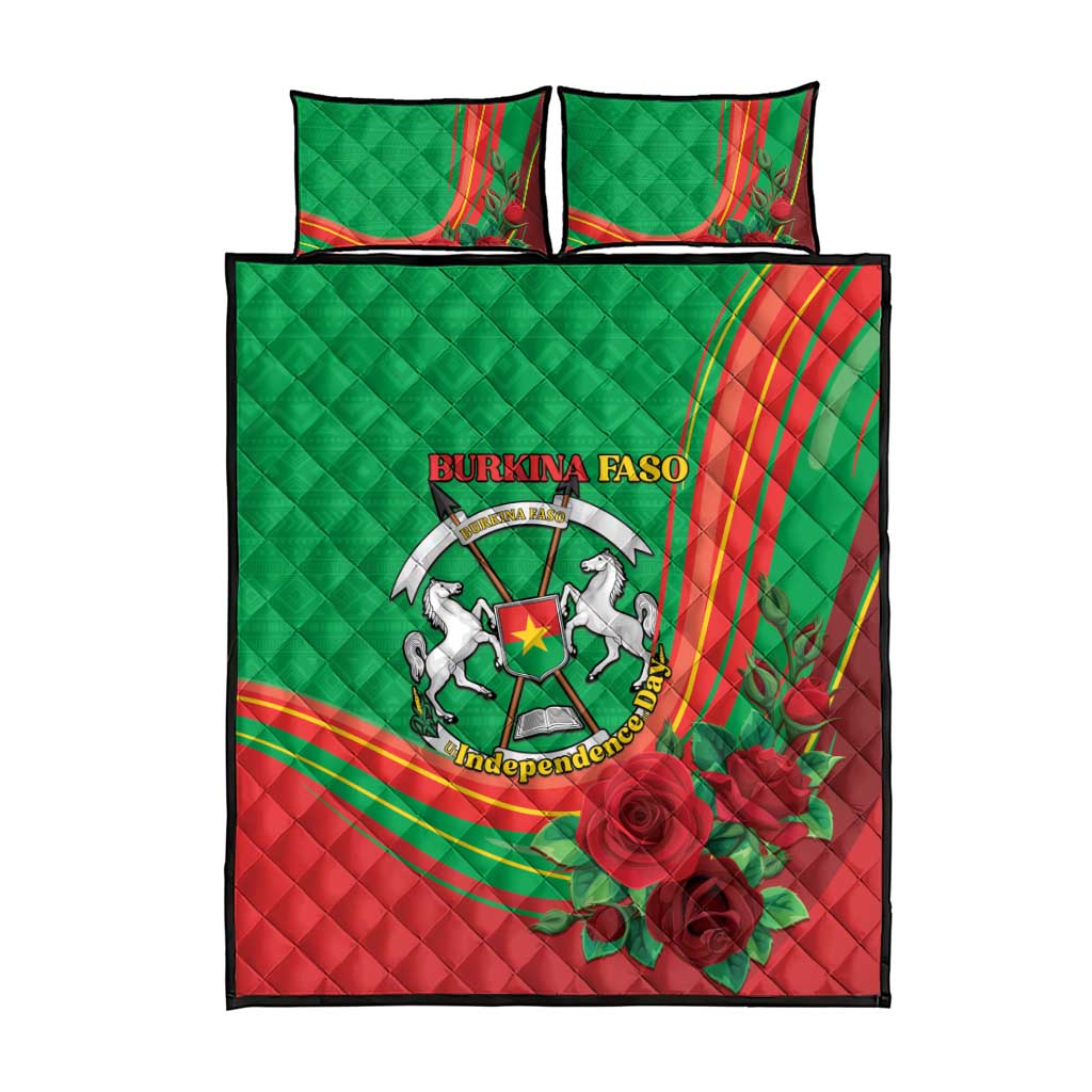 Burkina Faso Independence Day Quilt Bed Set Coat Of Arms African Pattern LT15