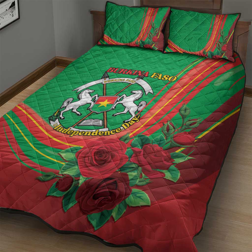 Burkina Faso Independence Day Quilt Bed Set Coat Of Arms African Pattern LT15