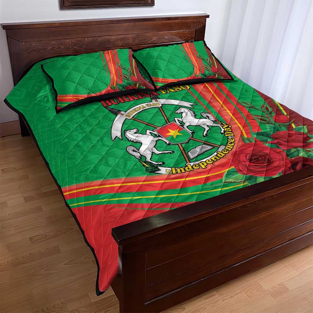 Burkina Faso Independence Day Quilt Bed Set Coat Of Arms African Pattern LT15