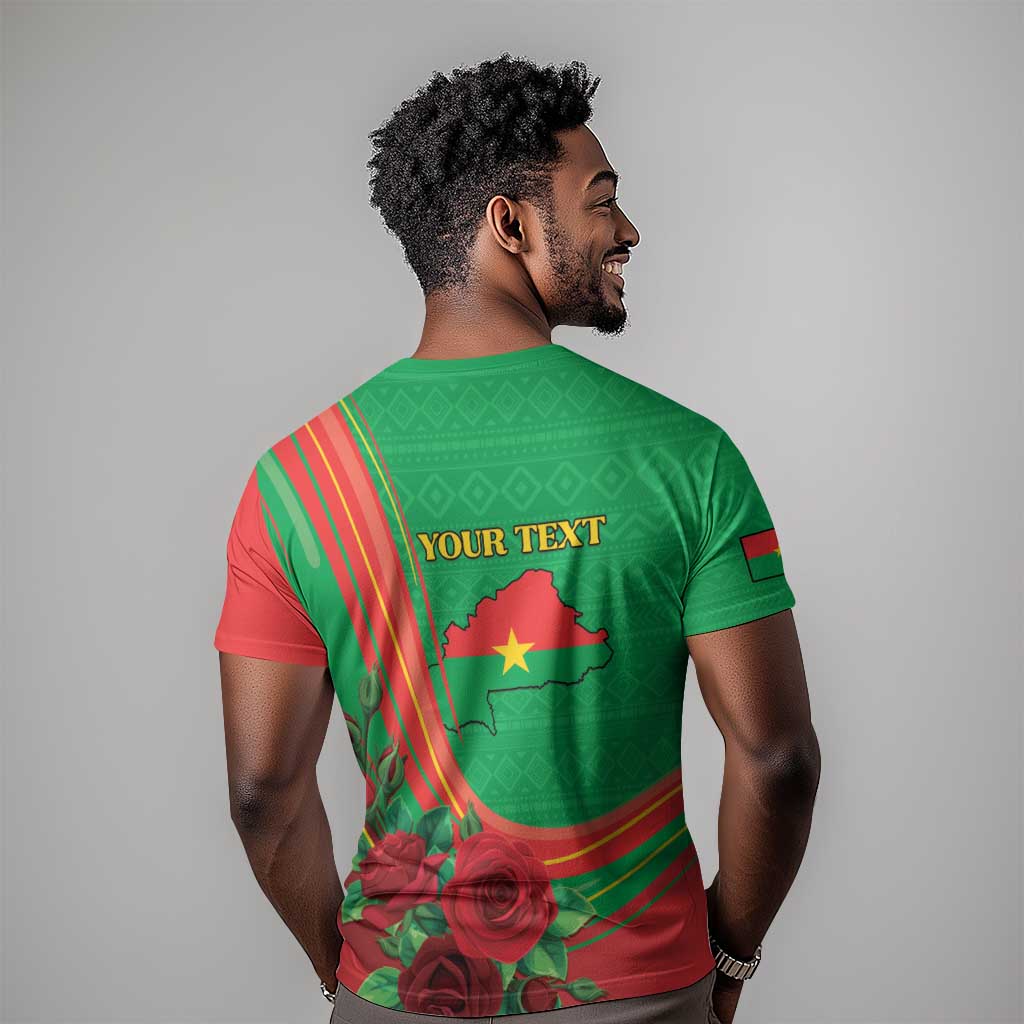 Personalised Burkina Faso Independence Day T shirt Coat Of Arms African Pattern LT15