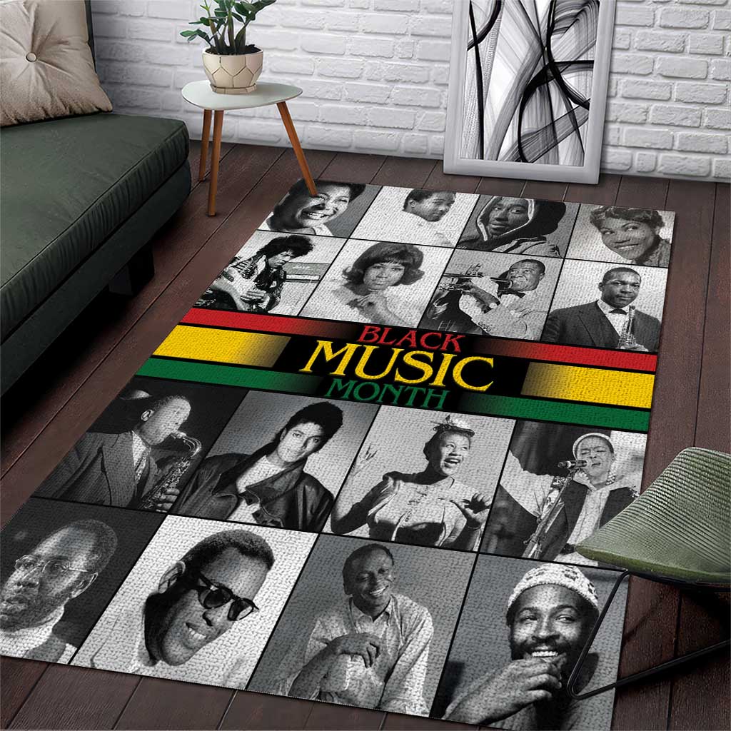 Black Music Month Legends Tribute Area Rug LT15