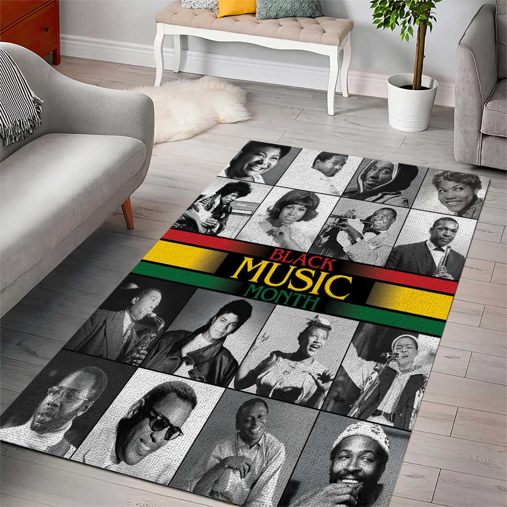 Black Music Month Legends Tribute Area Rug LT15