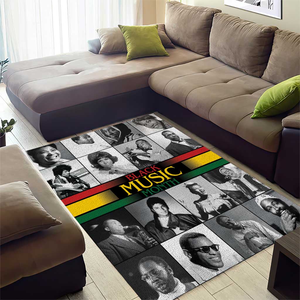 Black Music Month Legends Tribute Area Rug LT15