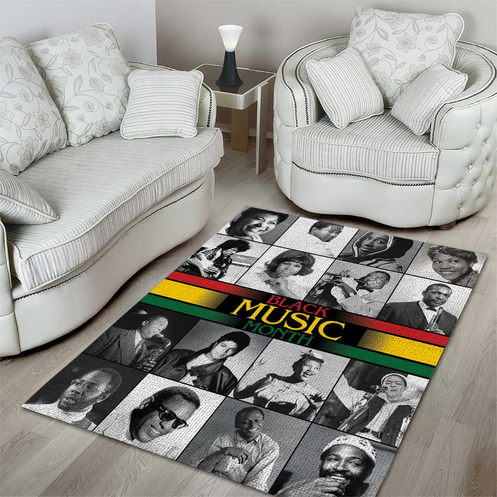 Black Music Month Legends Tribute Area Rug LT15