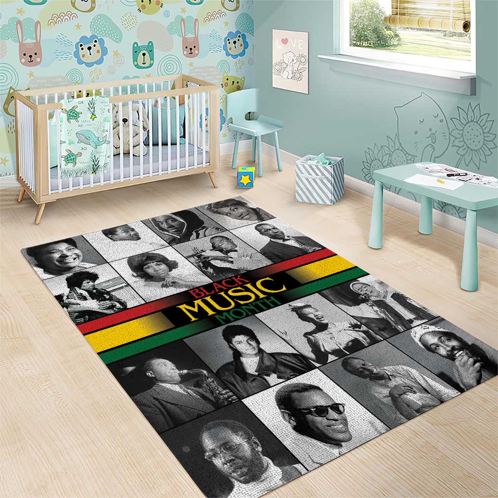Black Music Month Legends Tribute Area Rug LT15