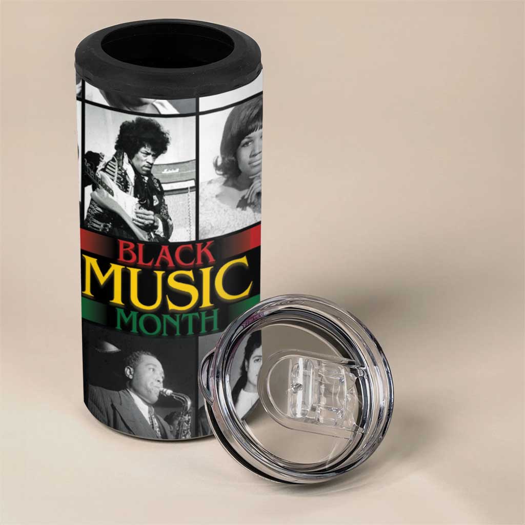 Black Music Month Legends Tribute 4 in 1 Can Cooler Tumbler LT15