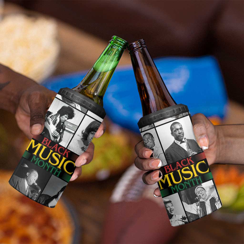 Black Music Month Legends Tribute 4 in 1 Can Cooler Tumbler LT15