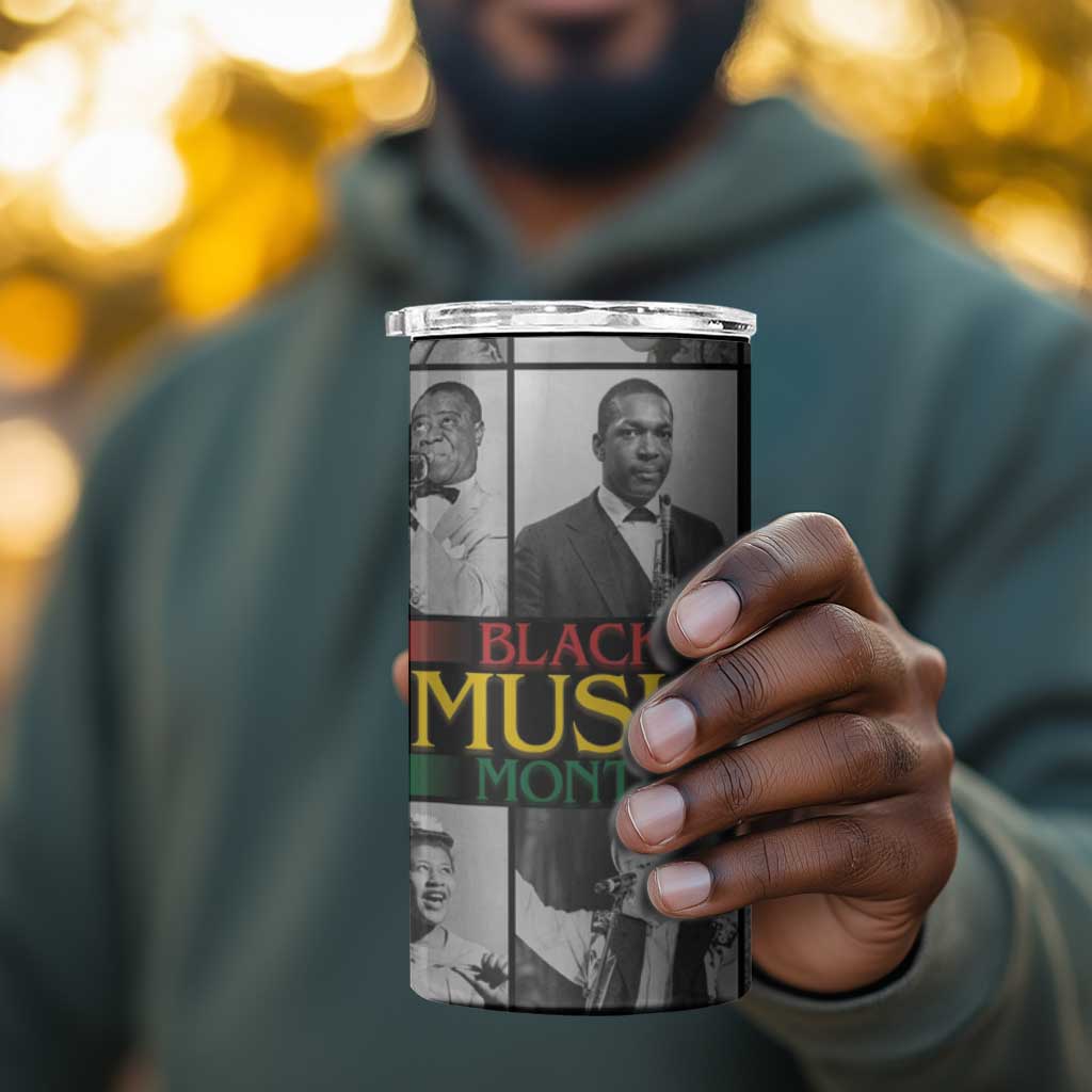 Black Music Month Legends Tribute 4 in 1 Can Cooler Tumbler LT15