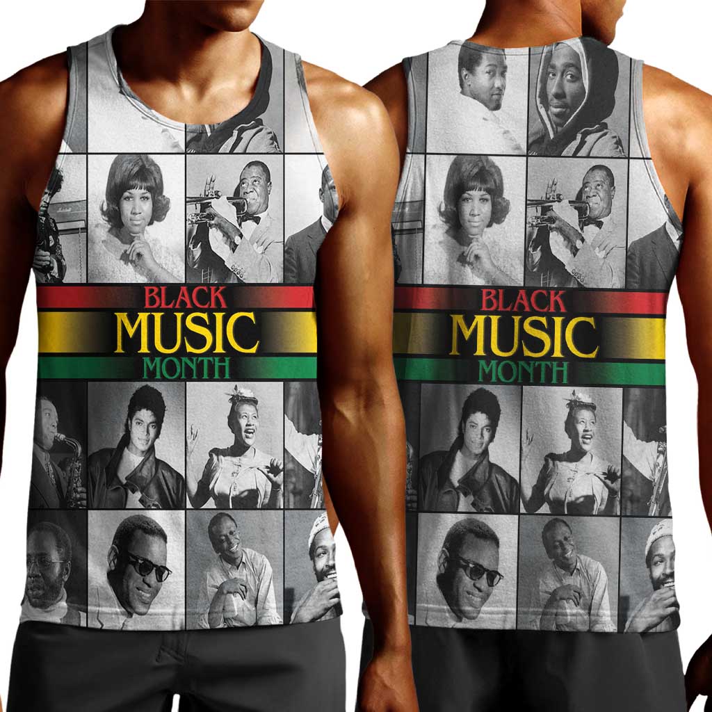 Black Music Month Legends Tribute Men Tank Top LT15