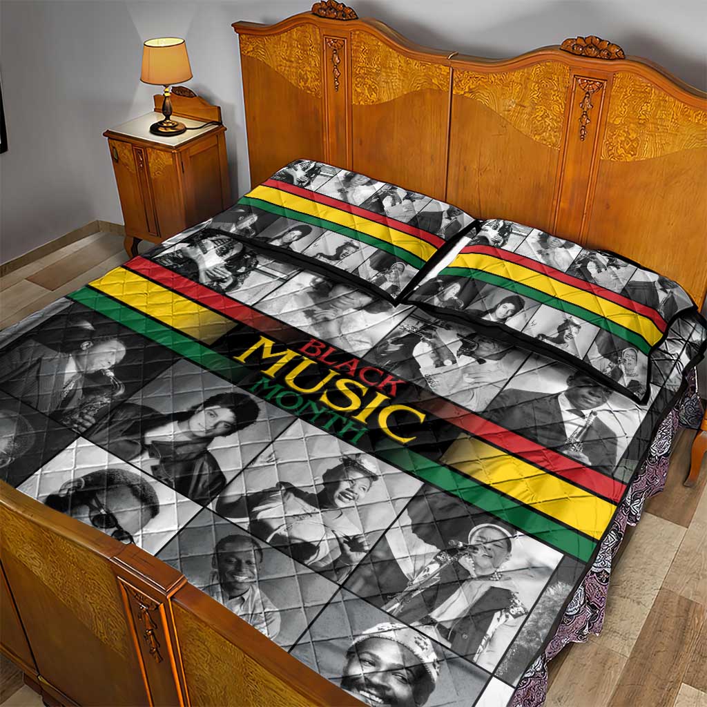 Black Music Month Legends Tribute Quilt Bed Set LT15