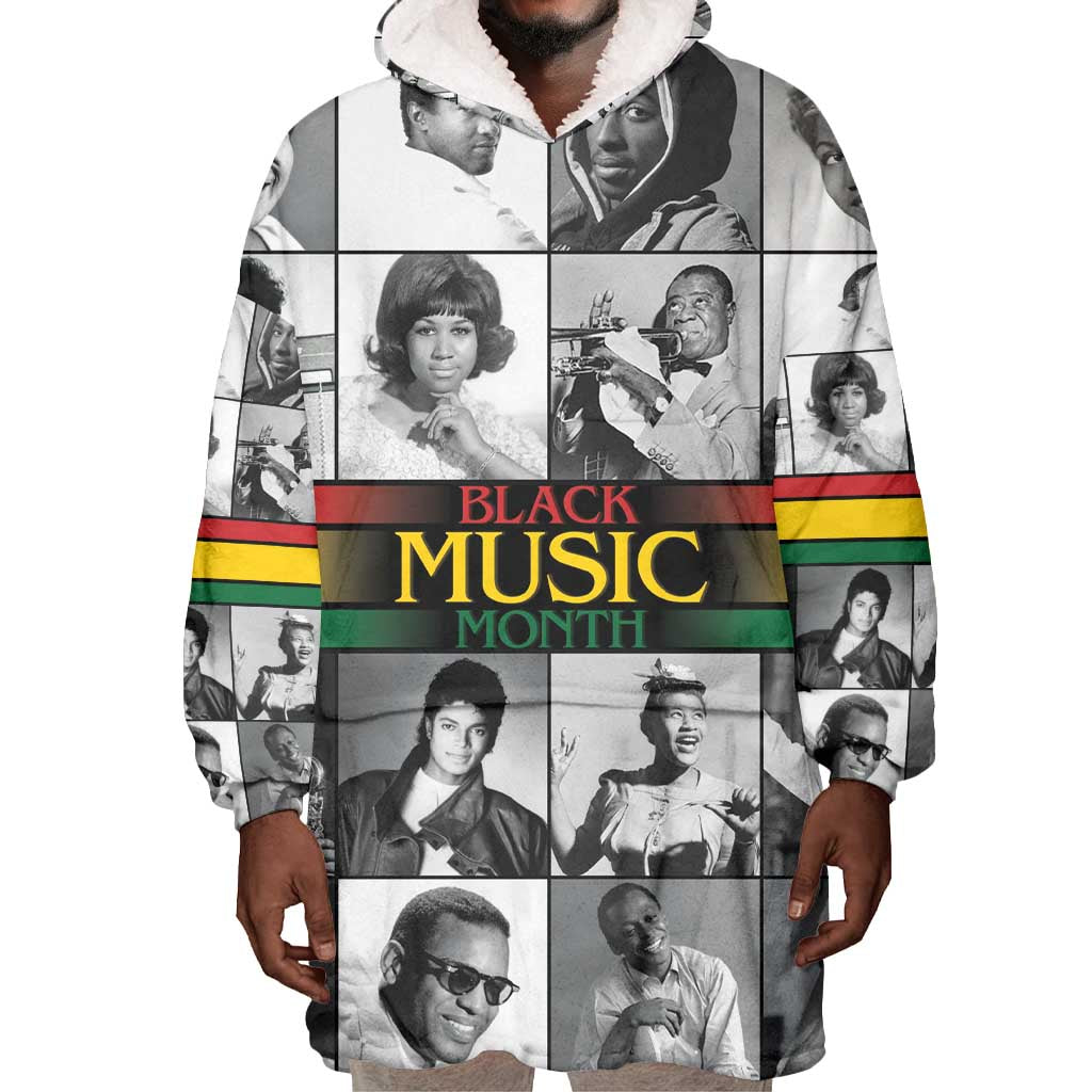 Black Music Month Legends Tribute Wearable Blanket Hoodie LT15