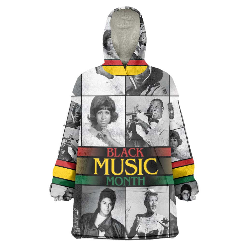 Black Music Month Legends Tribute Wearable Blanket Hoodie LT15