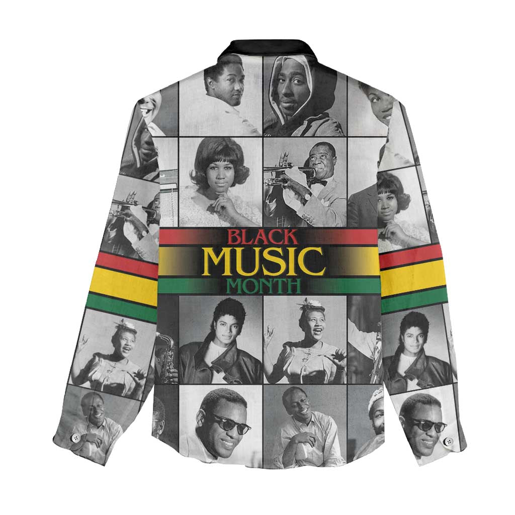 Black Music Month Legends Tribute Women Casual Shirt LT15