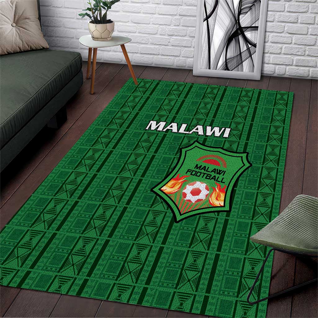 Malawi Football Area Rug Go Champions - Green LT15