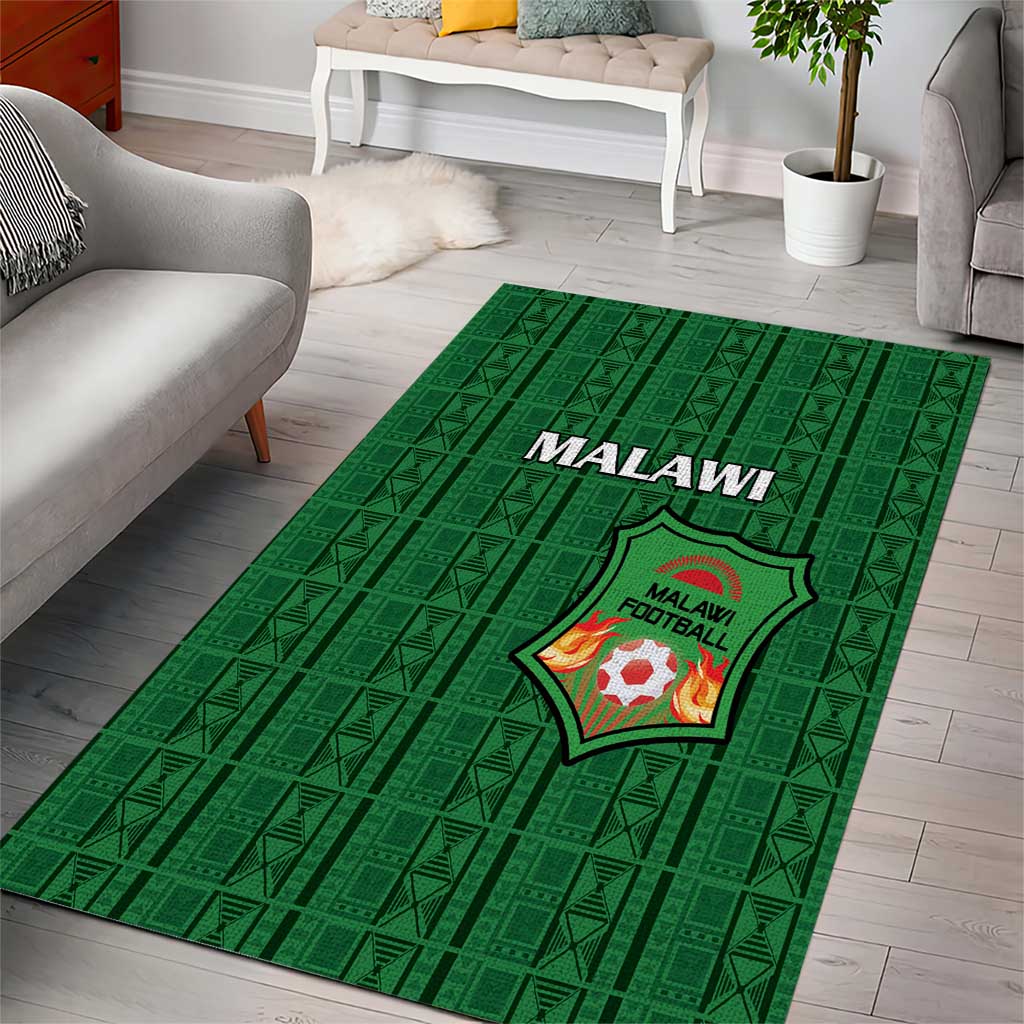 Malawi Football Area Rug Go Champions - Green LT15