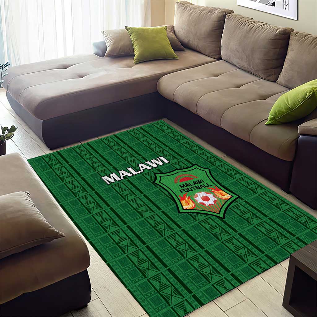 Malawi Football Area Rug Go Champions - Green LT15